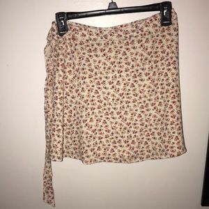 floral wrap skirt